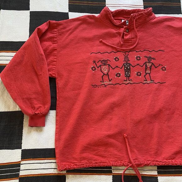 Vintage 94’ 4 Fun Graphic Pocahontas Central Park Long Sleeve Pullover. Medium. - Picture 14 of 16